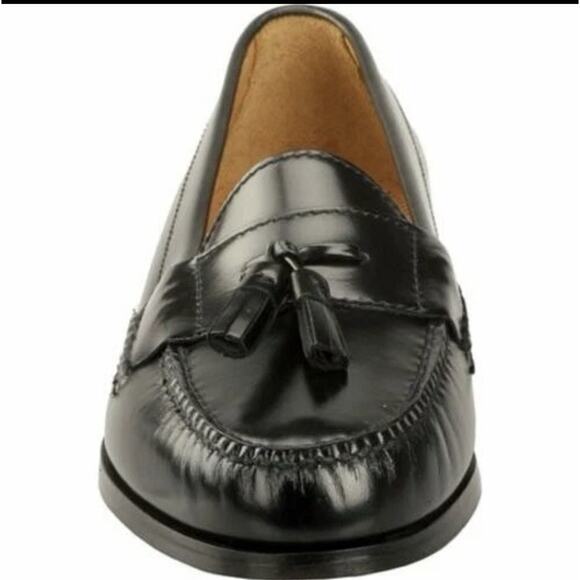 COLE HAAN Black Pinch Tassel Slip On Shoes Mens Size 9.5 New Box Fast Shipping main image 2